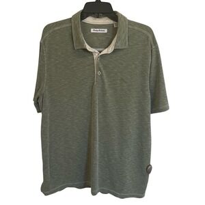 Tommy Bahama Men's Green Polo Short Sleeve Shirt Classic Style Size XL‎